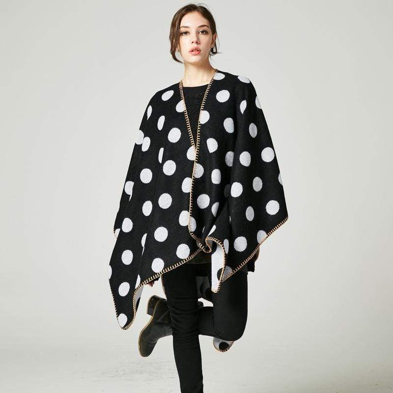 Poncho à pois