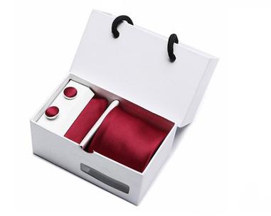 Coffret cadeau - Cravate Rouge en Soie