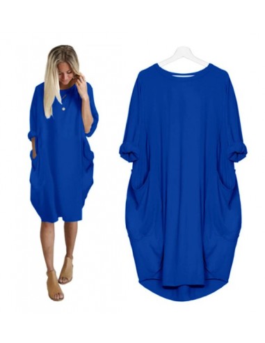 robe ample bleu