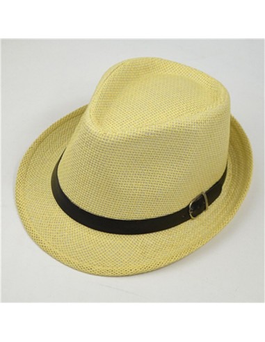 chapeau de paille tendance jaune
