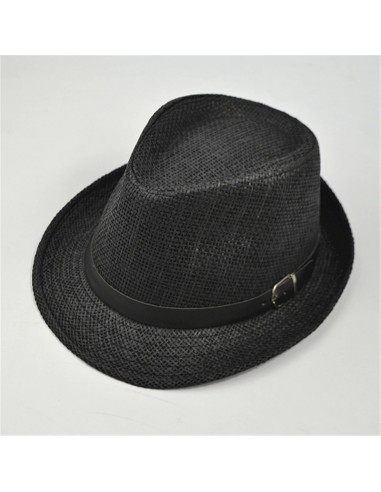 chapeau de paille tendance noir