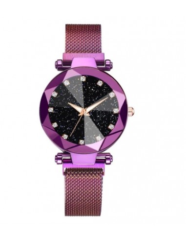 montre bracelet aimanté violet