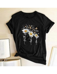 T-shirt femme avec des fleurs