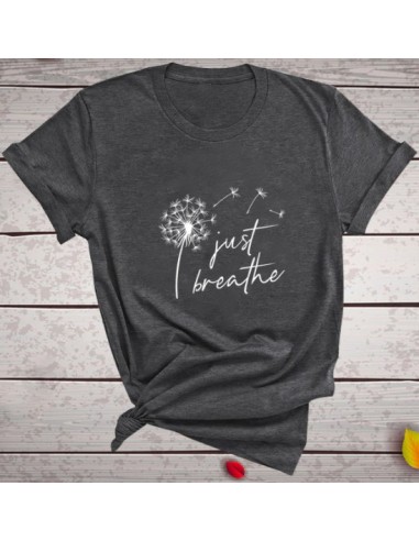 T-shirt femme fleur pissenlit