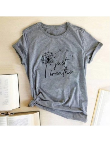 T-shirt femme fleur pissenlit