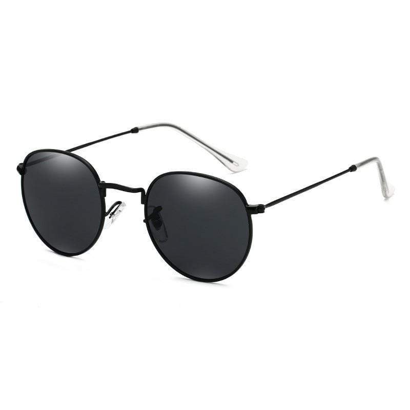 Lunettes de soleil au design rond