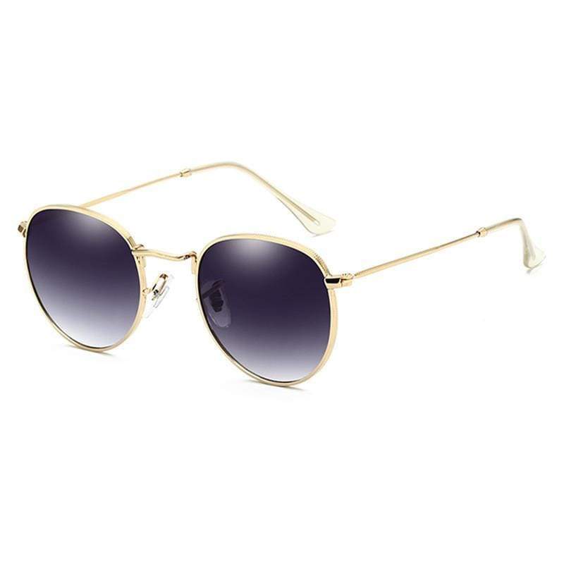 Lunettes de soleil au design rond