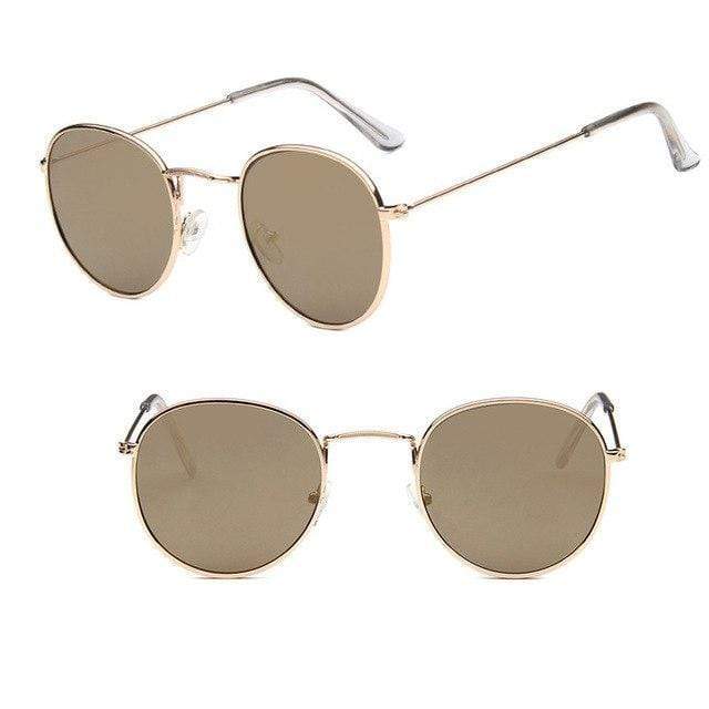 Lunettes de soleil au design rond
