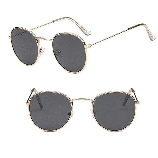 Lunettes de soleil au design rond