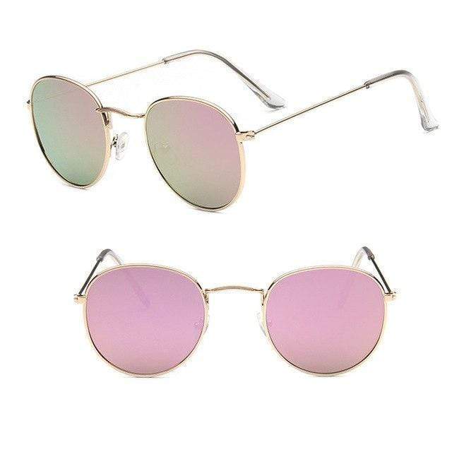 Lunettes de soleil au design rond