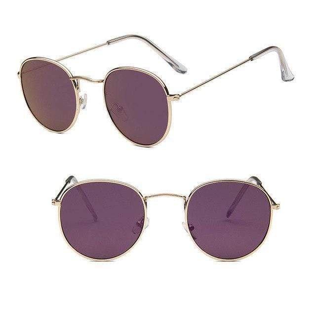 Lunettes de soleil au design rond