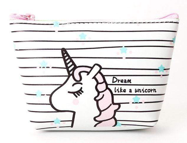 Porte-monnaie simili-cuir licorne