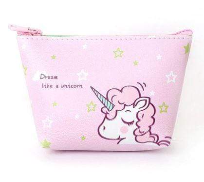 Porte-monnaie simili-cuir licorne