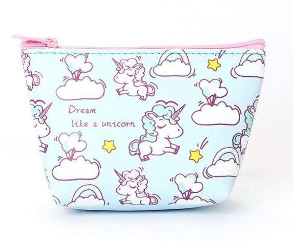 Porte-monnaie simili-cuir licorne