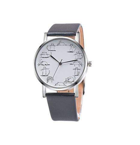 Montre chat pour femme