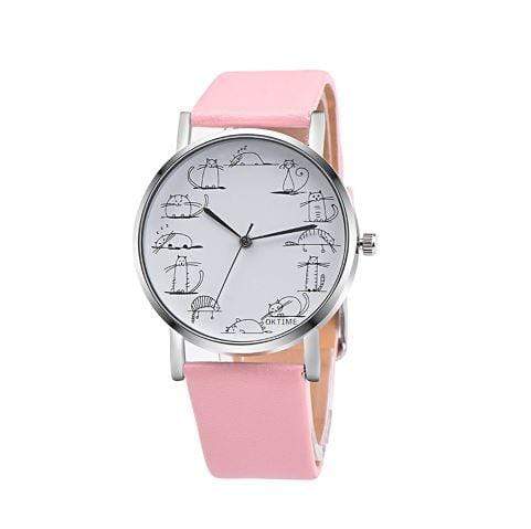 Montre chat pour femme