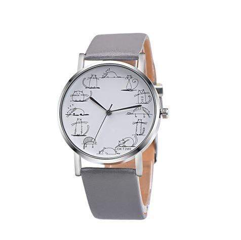 Montre chat pour femme