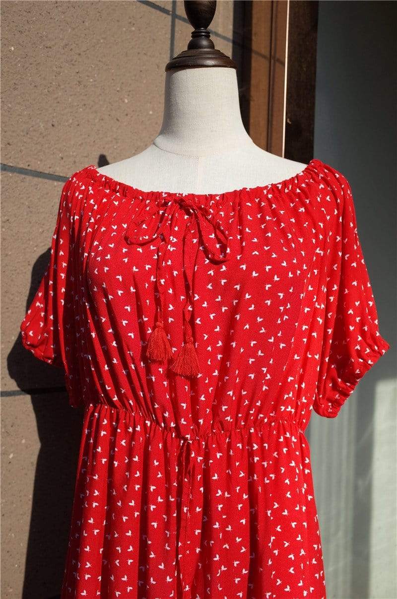 Robe d'été rouge