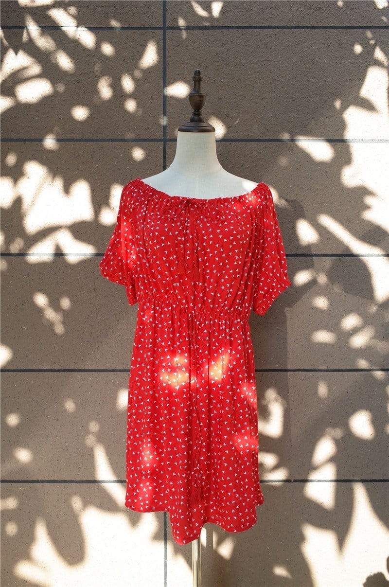 Robe d'été rouge