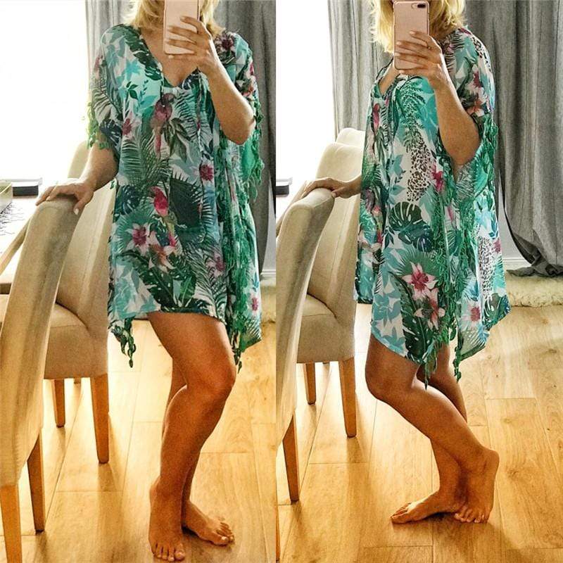Robe de plage colorée