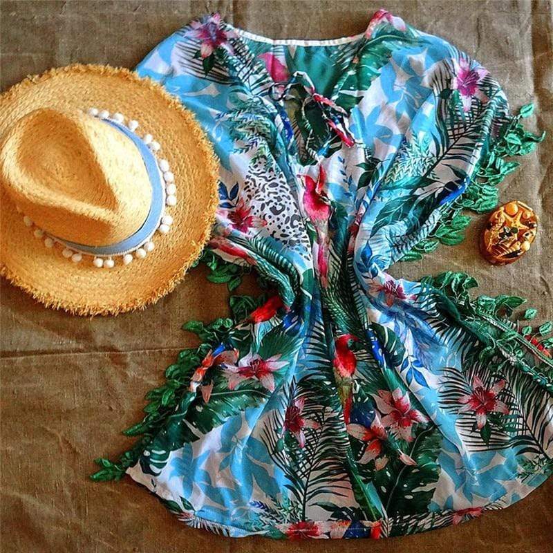 Robe de plage colorée