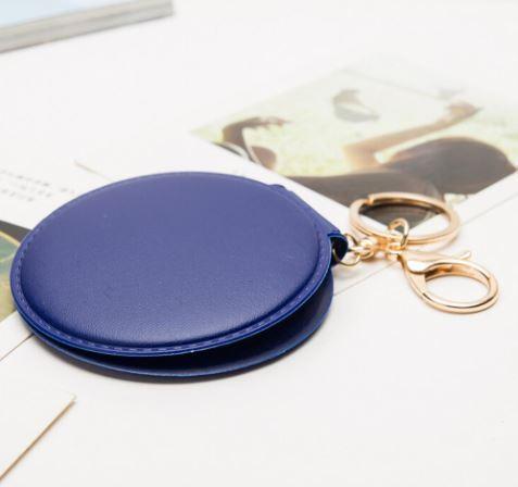 Miroir de poche simili-cuir