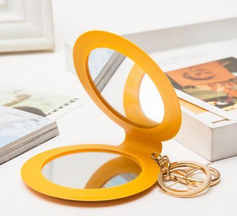 Miroir de poche simili-cuir