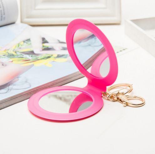 Miroir de poche simili-cuir