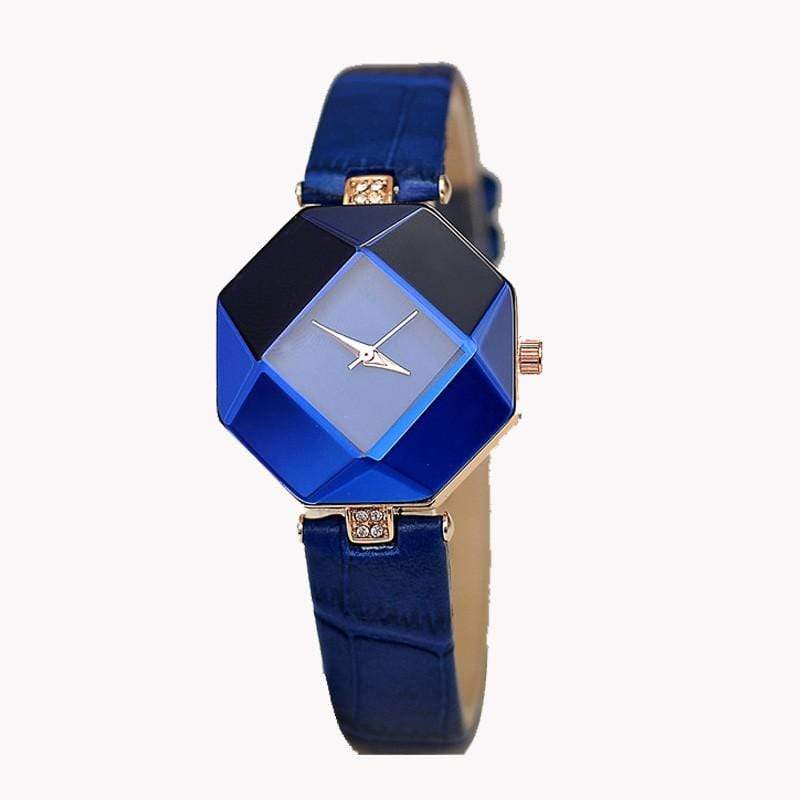 Montre aux motifs pierre précieuse