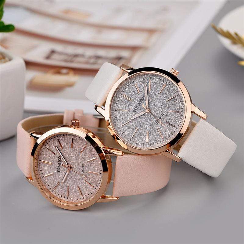 Montre simple en cuir