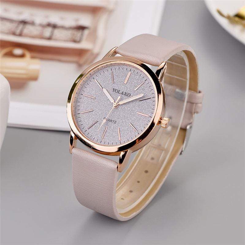 Montre simple en cuir