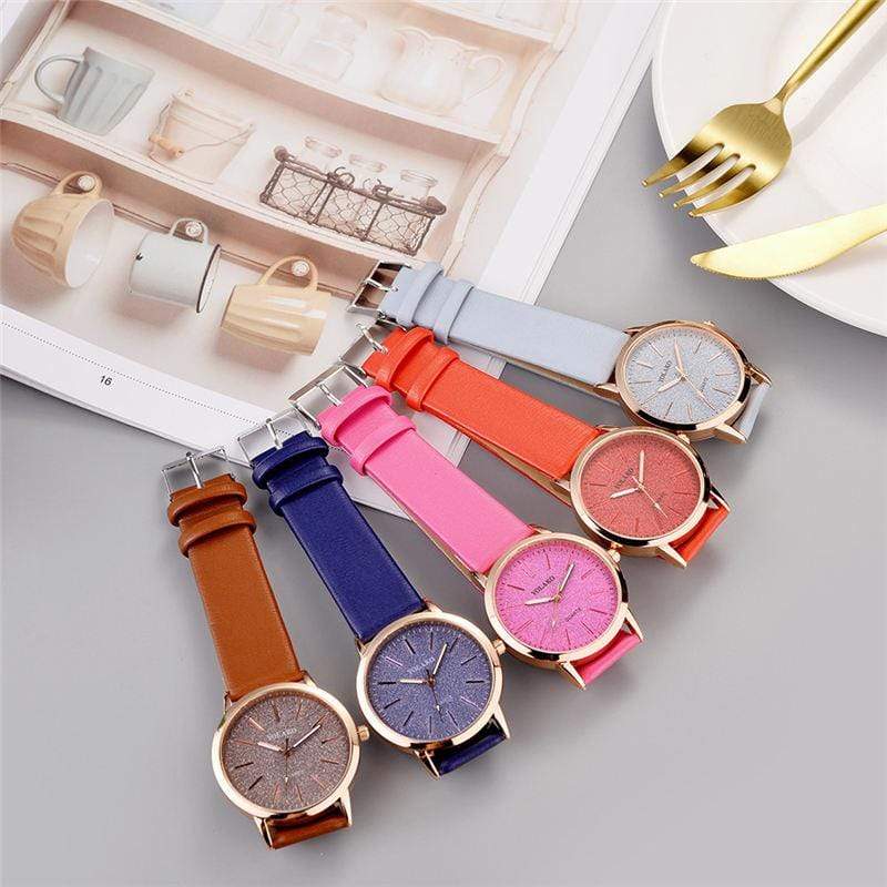 Montre simple en cuir