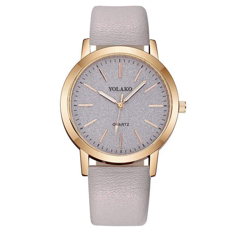 Montre simple en cuir