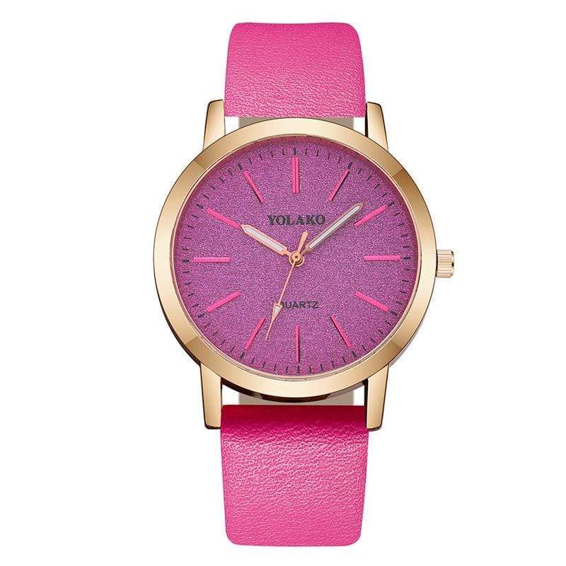 Montre simple en cuir