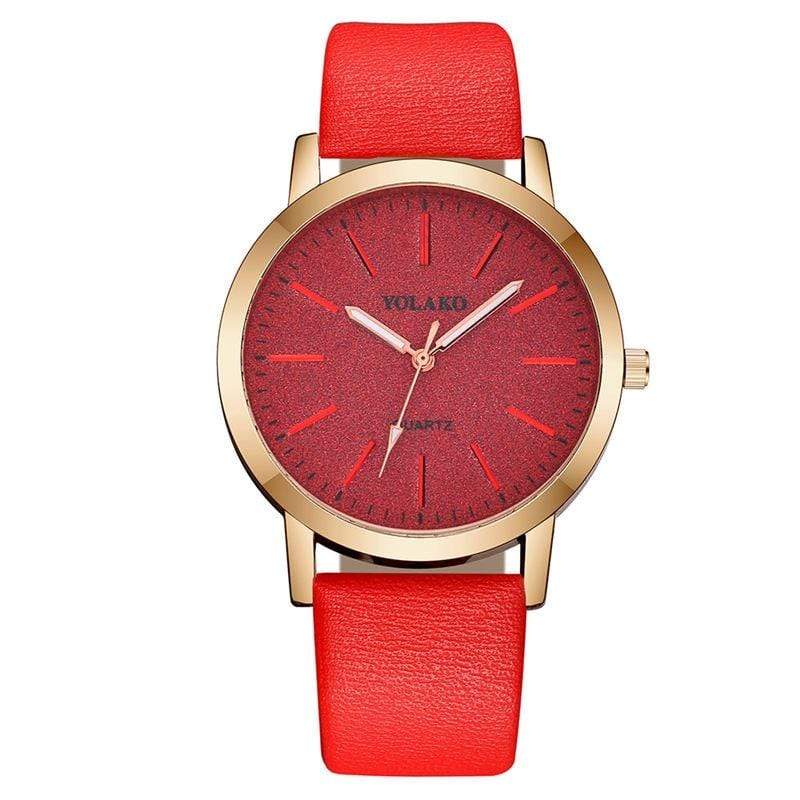 Montre simple en cuir