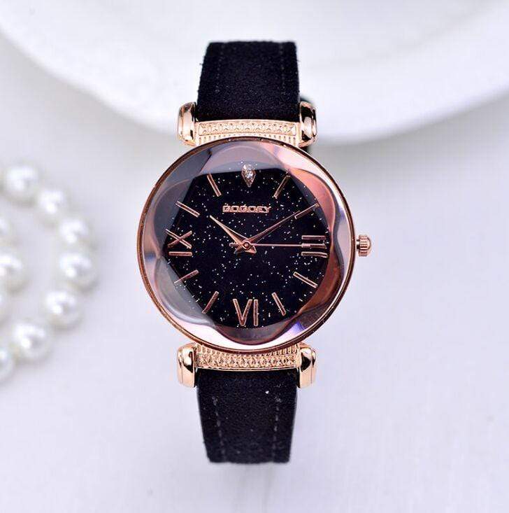 Montre femme motifs galaxie