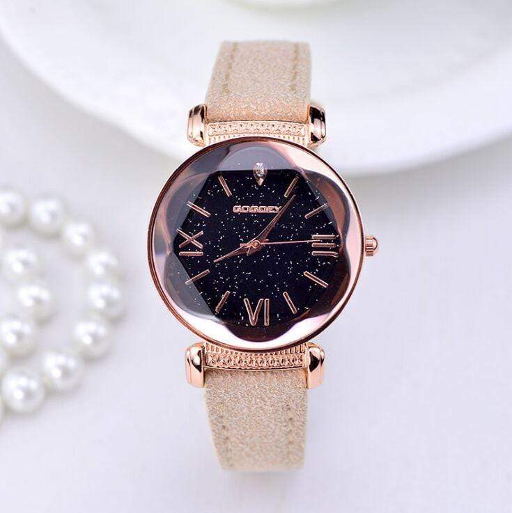 Montre femme motifs galaxie