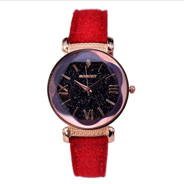 Montre femme motifs galaxie