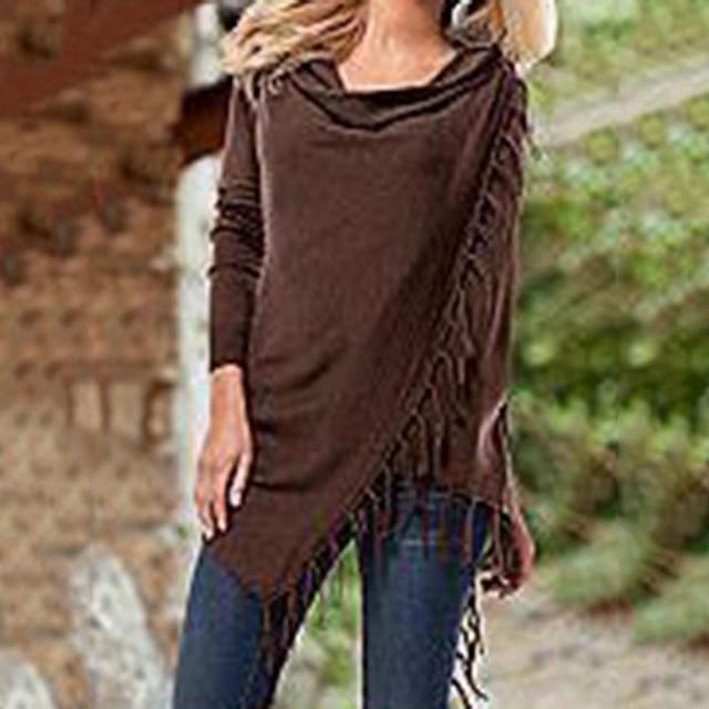 Poncho long pour femmes