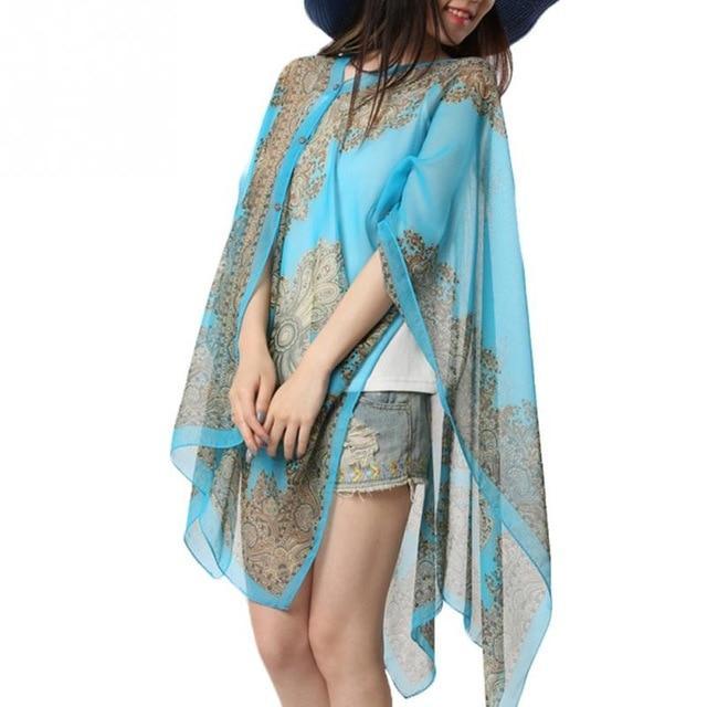 Poncho style écharpe