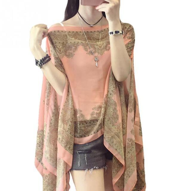 Poncho style écharpe