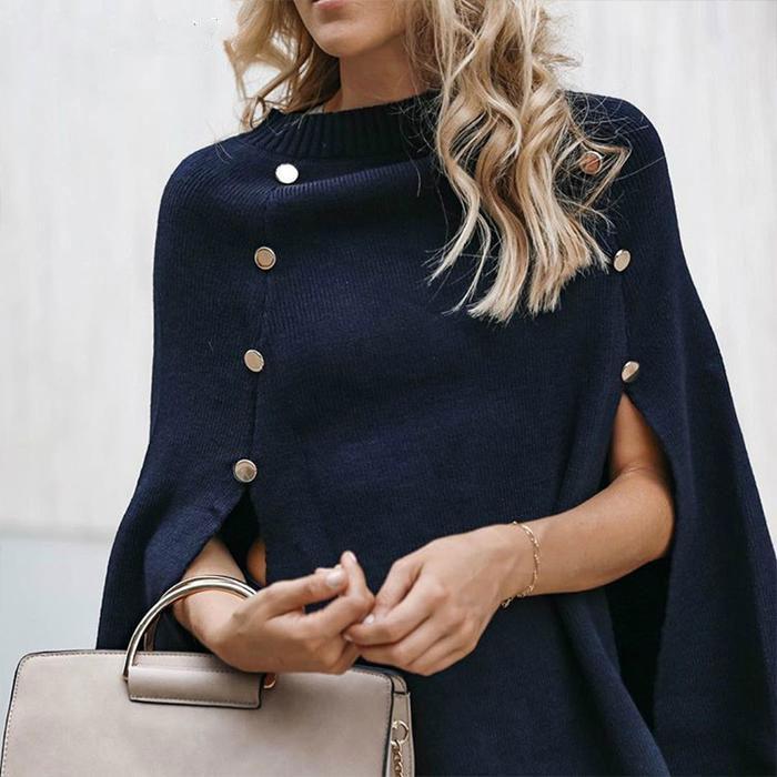 Poncho façon pull-over