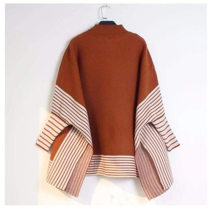 Poncho uni et à rayures