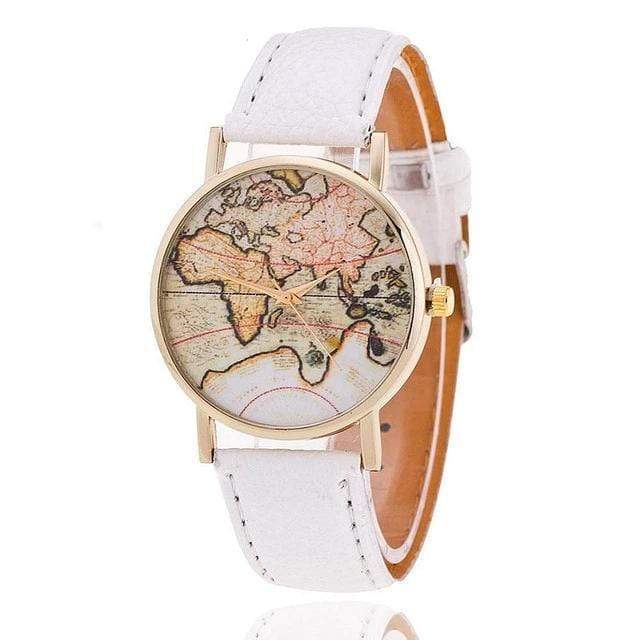 Montre carte du monde