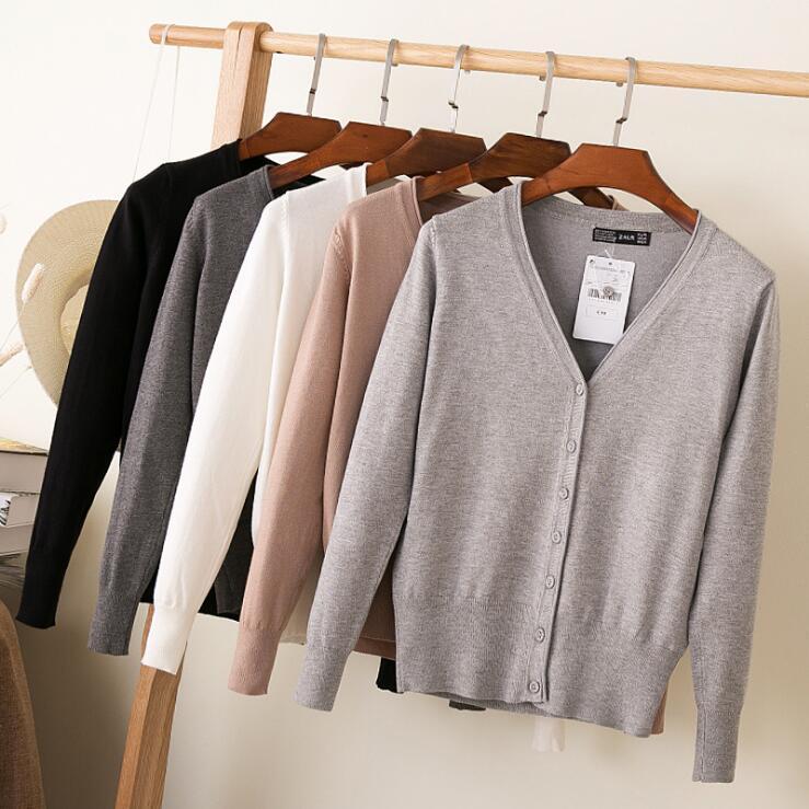 Gilet cardigan simple femmes