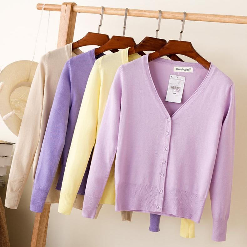 Gilet cardigan simple femmes