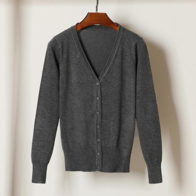 Gilet cardigan simple femmes
