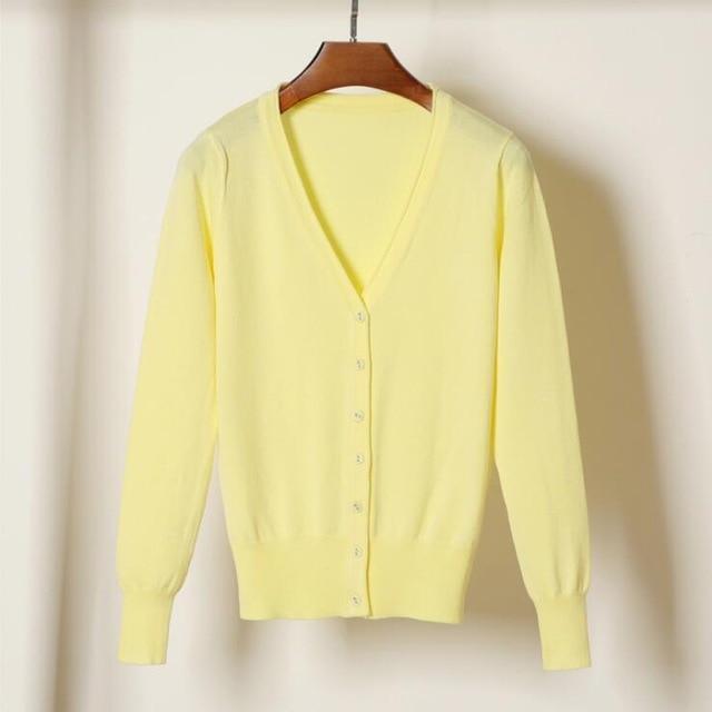Gilet cardigan simple femmes