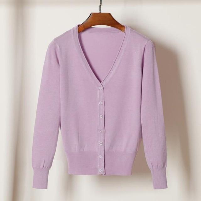 Gilet cardigan simple femmes