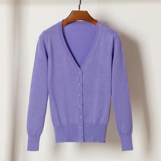 Gilet cardigan simple femmes